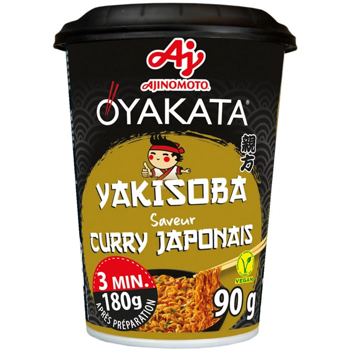 AJINOMOTO Oyakata – Nouilles sautées Yakisoba au curry japonais 90g