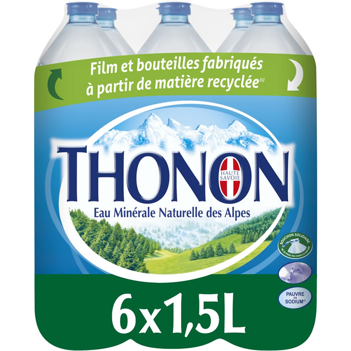 THONON – Eau minérale naturelle 6 x 1,5 L