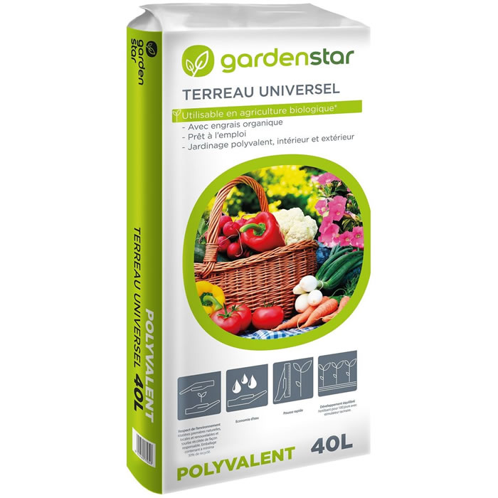 GARDENSTAR Terreau universel (40 L)