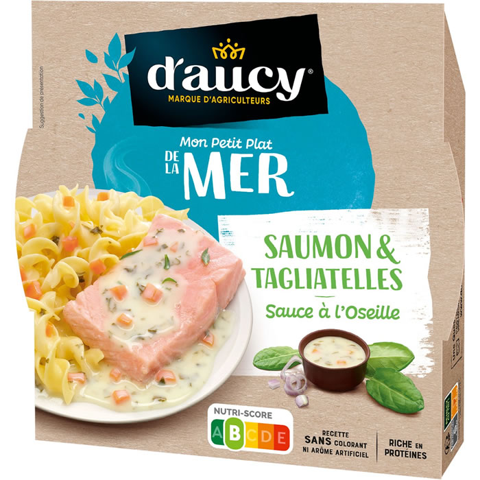 D’AUCY – Tagliatelles et saumon à l’oseille micro-ondes 300 g