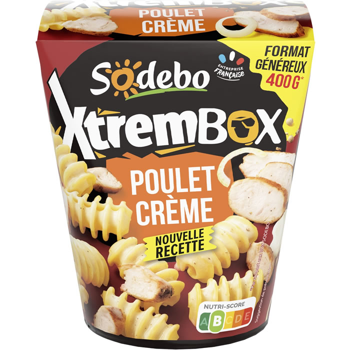 SODEBO – Radiatori au poulet et crème d’oignons 400g