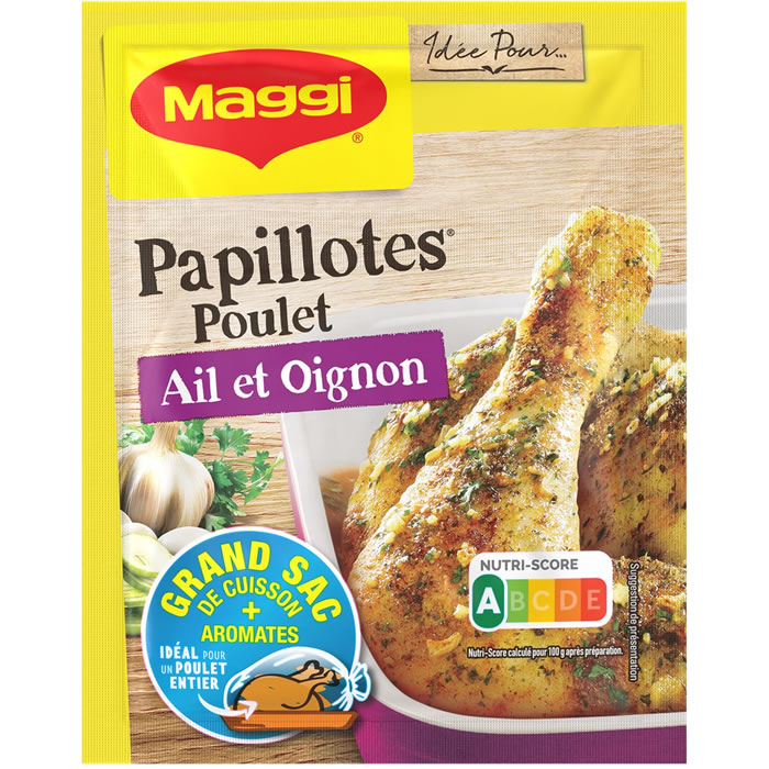 MAGGI – Papillotes de Poulet Ail et Oignon – 36g