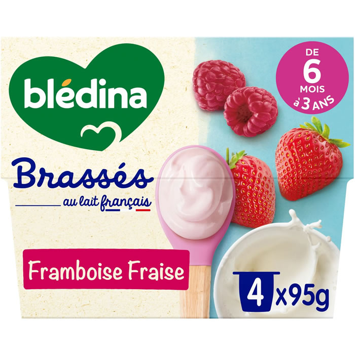 BLEDINA Les Brassés – Dessert aux fruits des bois 4 x 95 g