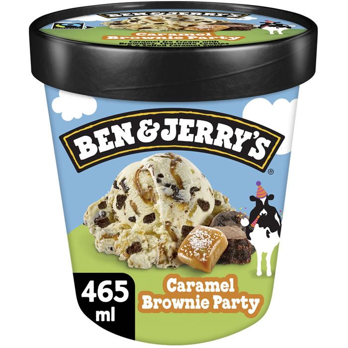 BEN & JERRY’S – Crème glacée au caramel et brownie