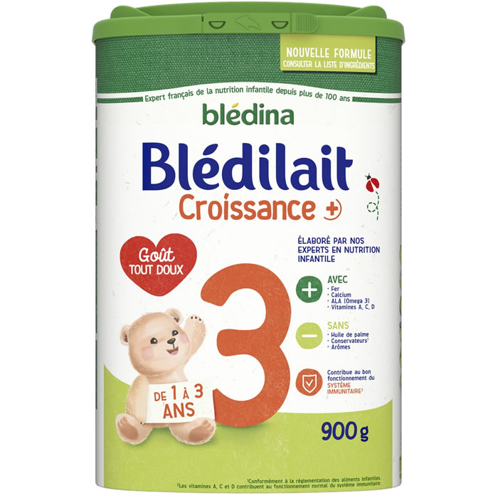 BLEDINA Blédilait – Lait de croissance en poudre 12/36 mois 900g