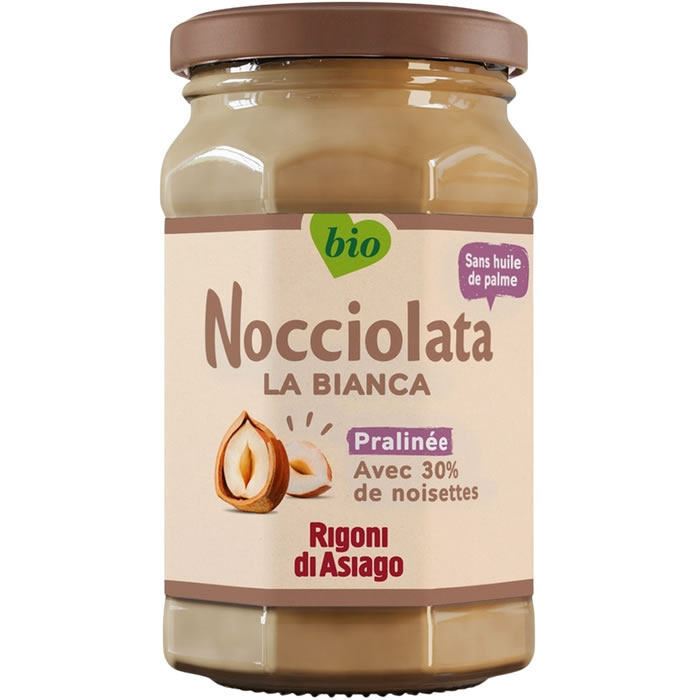 NOCCIOLATA La Bianca – Pâte à tartiner au lait et noisettes bio 250g 250 g