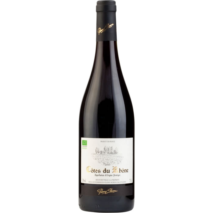 Vin rouge bio AOP CÔTES DU RHÔNE VILLAGES Pierre Chanau 75 cl