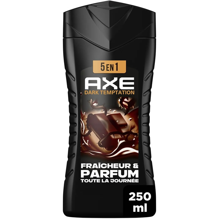 AXE Dark Temptation – Gel douche homme chocolat 5 en 1 250 ml