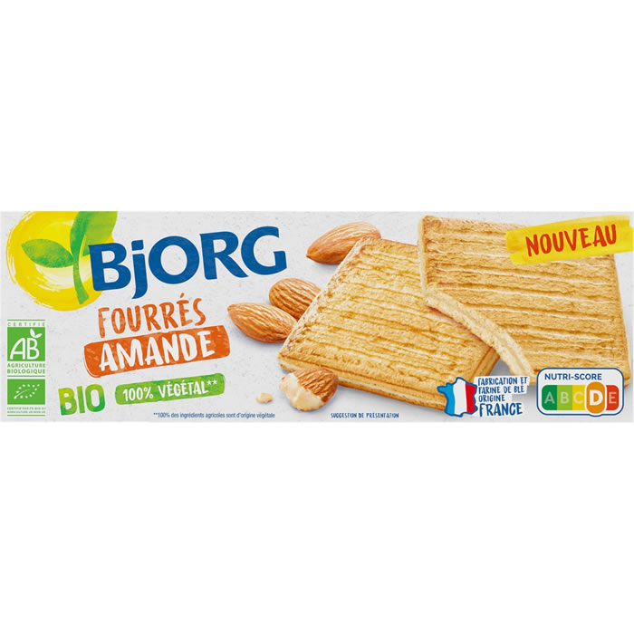 BJORG – Biscuits fourrés aux amandes bio 150g