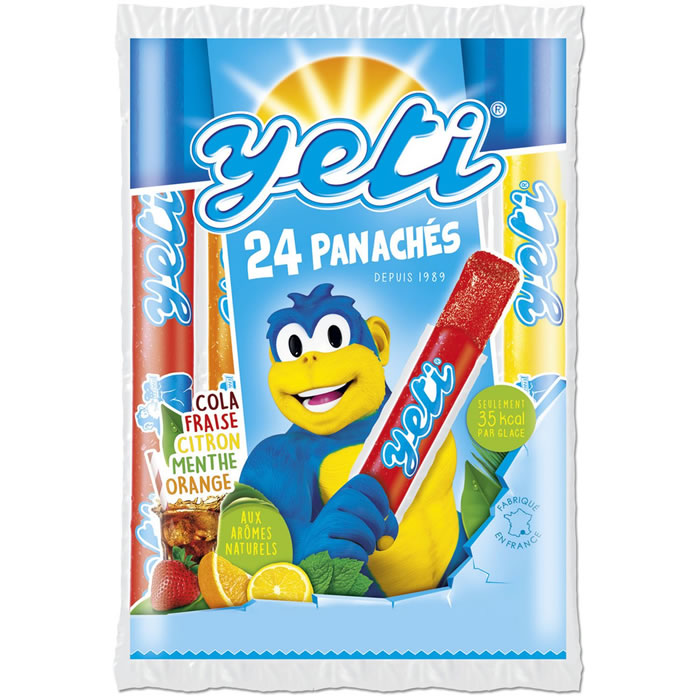 YETI – Panachés de glaces à l’eau aromatisées 24×48,3g