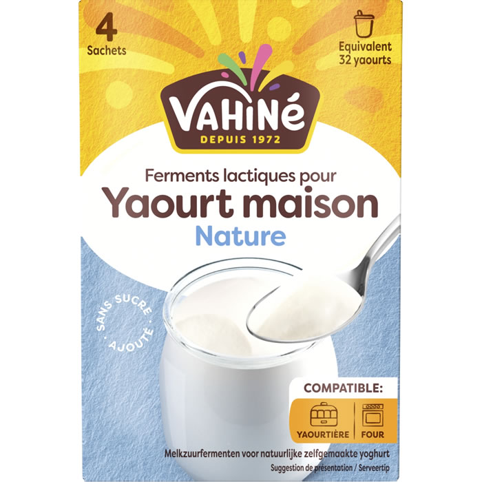 VAHINE – Ferments lactiques pour préparation de yaourts 16 g