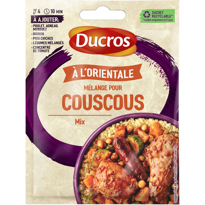 DUCROS – Assaisonnement piment doux, cumin et coriandre 20 g
