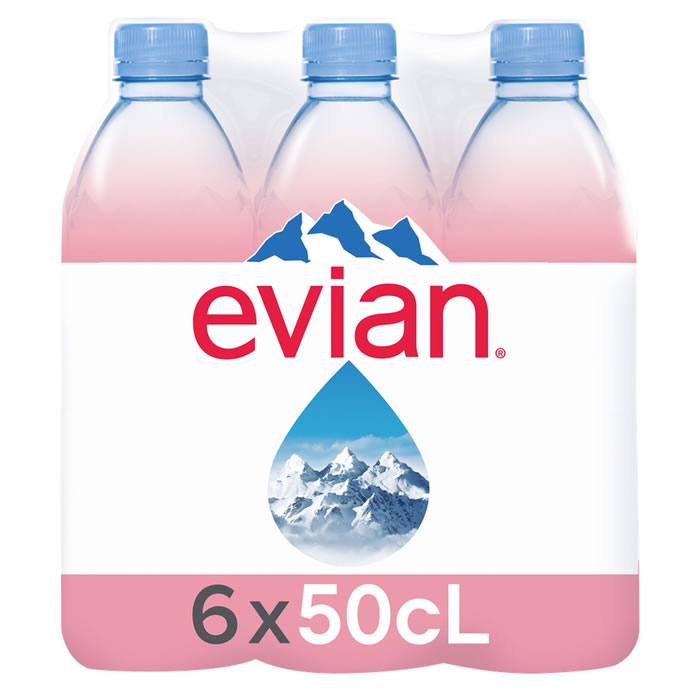 EVIAN – Eau minérale naturelle 6 x 50 cl
