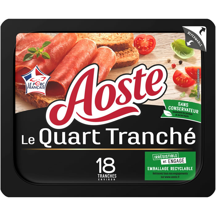 AOSTE Le Quart Tranché – Jambon sec (220 g)