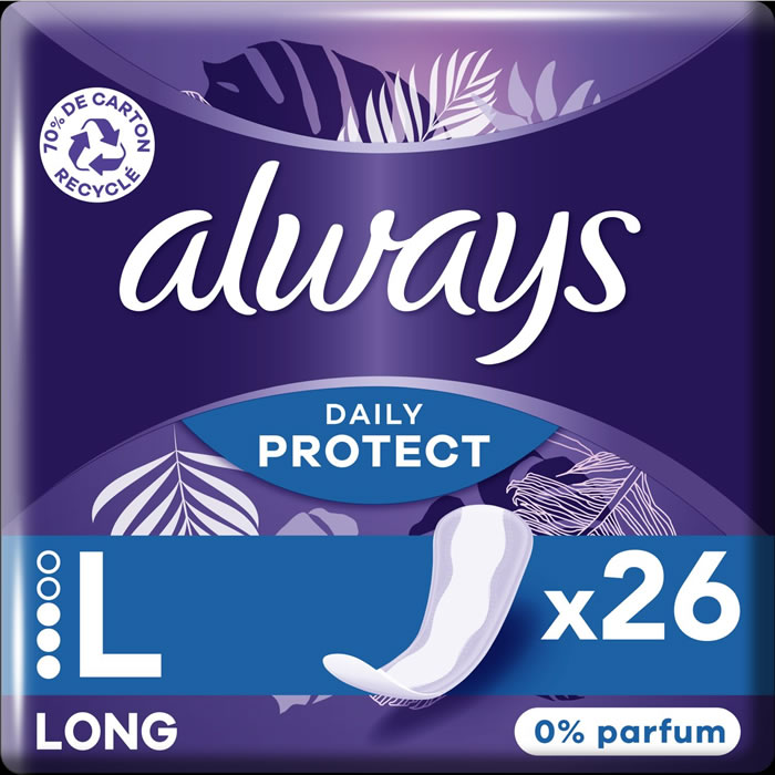 ALWAYS Daily Protect Protège-slips long x26