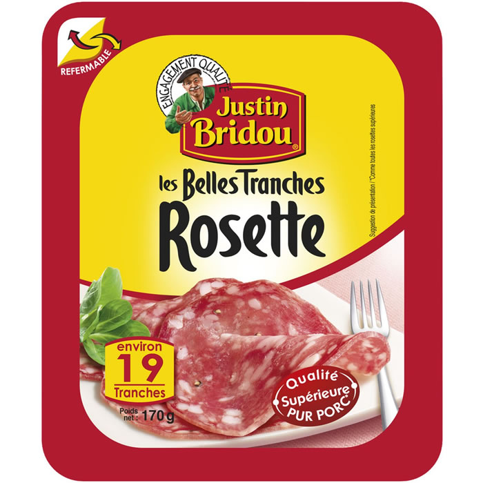 JUSTIN BRIDOU Les Belles Tranches Rosette supérieure pur porc