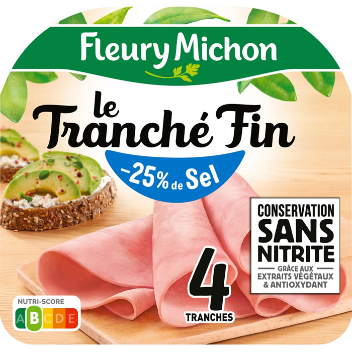 FLEURY MICHON Le Tranché Fin Jambon -25% de sel sans nitrite