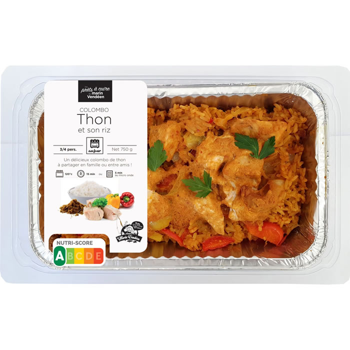 Le Marin Vendéen – Colombo de thon et riz 750g