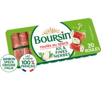 BOURSIN – Roulés de jambon fumé à l&rsquo;ail et fines herbes 100g