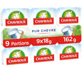 CHAVROUX – Fromage de chèvre en portions 162 g