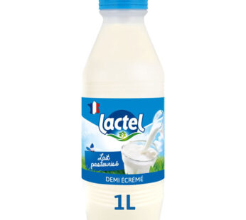 LACTEL Lait frais pasteurisé demi-écrémé 1L