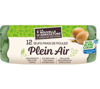 LA NOUVELLE AGRICULTURE – 12 Oeufs de poules élevées en plein air