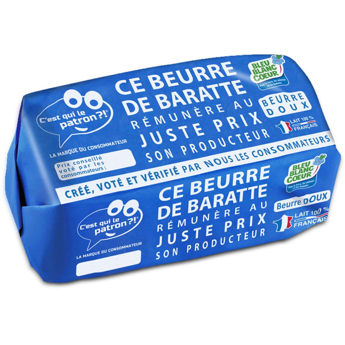 C'EST QUI LE PATRON ?! - Beurre de baratte doux - 250g