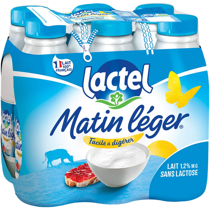 LACTEL Lait sans lactose UHT 6 x 50 cl