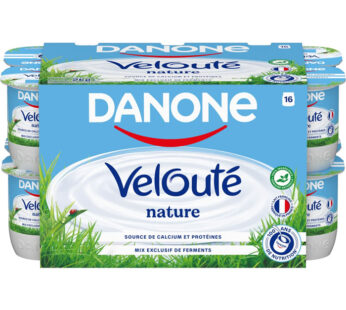 Yaourts brassés nature 16 x 125 g – DANONE Velouté
