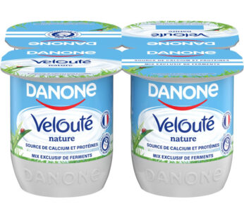 Yaourts brassés nature 4 x 125 g – DANONE Velouté
