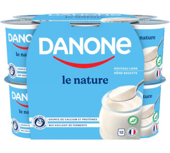 DANONE Le Nature – Yaourts nature 12 x 125 g