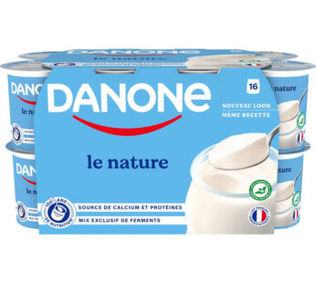 DANONE Le Nature – Yaourts nature 16 x 125 g