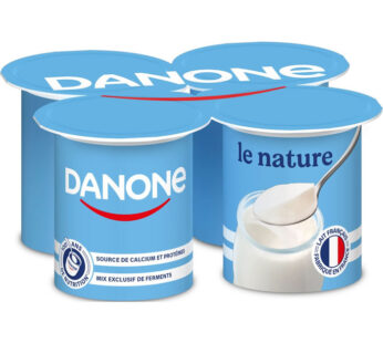 DANONE Le Nature – Yaourts nature 4 x 125 g