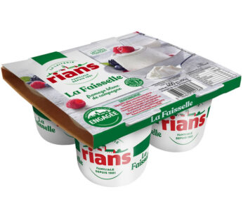 RIANS – Faisselle nature 6% M.G 4 x 100 g