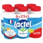 LACTEL Lait entier Vitamine D - 6x25cl