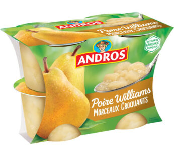 ANDROS – Dessert de poire 4 x 100g