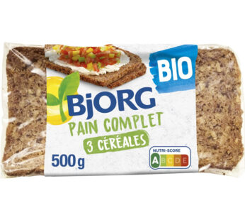 Bjorg – Pain complet aux 3 céréales bio 500g