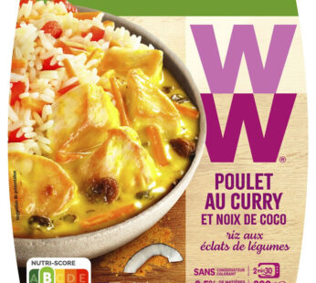 WEIGHT WATCHERS – Riz et poulet au curry et noix de coco 300g