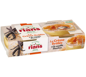 Rians – Crème brûlée à la vanille Bourbon 2x100g