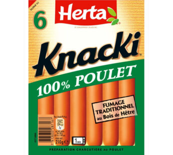 HERTA Knacki – Saucisses de poulet 210g