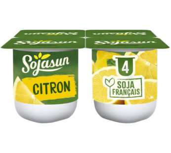 SOJASUN Fruits Mixés – Dessert végétal au soja et citron