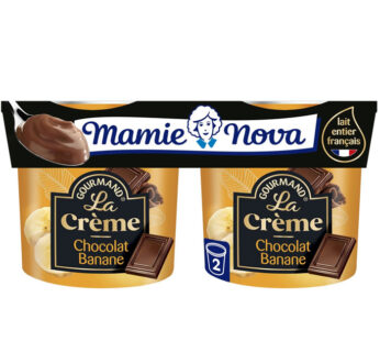 Mamie Nova – Crème dessert au chocolat et banane 2x150g