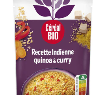CEREAL BIO – Quinoa et boulgour à l&rsquo;indienne micro-ondes bio