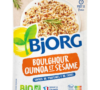 BJORG – Boulgour, quinoa et sésame micro-ondes bio