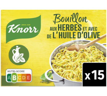 KNORR – Bouillon d&rsquo;herbes et huile d&rsquo;olive en cube
