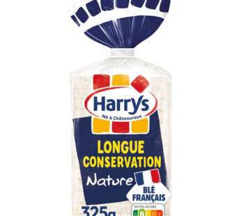 Harrys – Pain de mie nature sans croûte longue conservation 325g