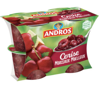 ANDROS – Dessert à la cerise 4 x 100g