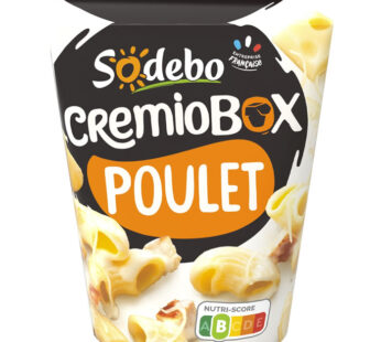 SODEBO – Pâtes au poulet, emmental et crème 280g