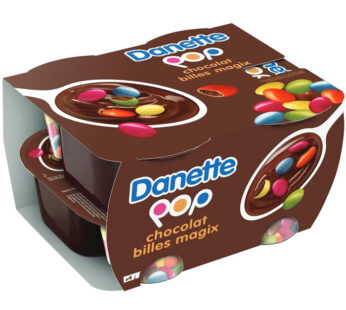 Danette Pop – Crème dessert au chocolat et billes chocolat 4x120g