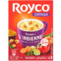 Royco Exotique - Soupe indienne instantanée aux légumes, curry et croûtons 3x25,5g